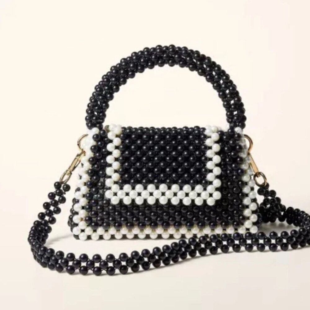 NWT Colorblock Beaded Crossbody Bag - kate spade new‎ york x Target Black/White